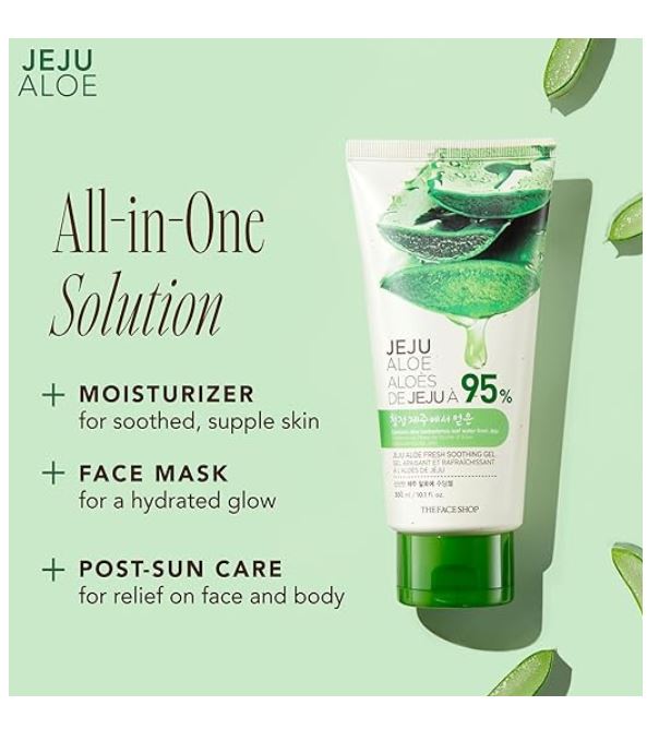 The Face Shop Jeju Aloe Soothing Gel Tube 300ml / 10.1 fl. oz.