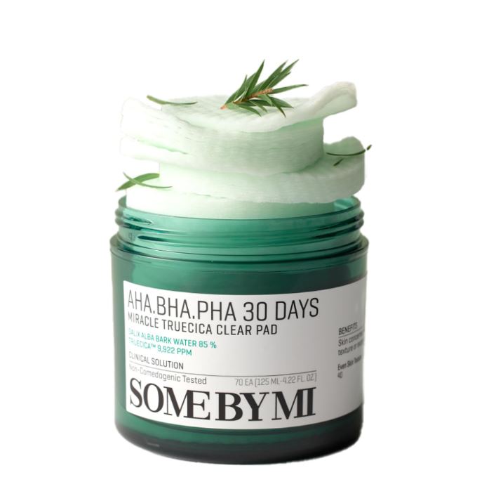 SOME BY MI AHA BHA PHA 30 Days Miracle Truecica Clear Pad 70 Pads / 4.22 oz