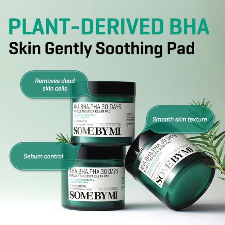 SOME BY MI AHA BHA PHA 30 Days Miracle Truecica Clear Pad 70 Pads / 4.22 oz