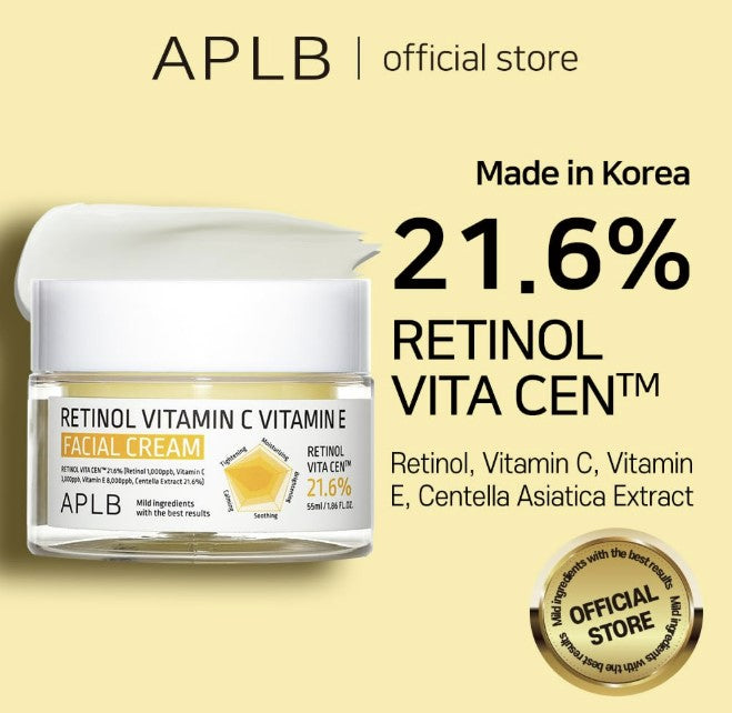 APLB Retinol Vitamin C Vitamin E Facial Cream 1.86 fl. oz.