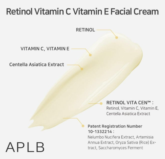 APLB Retinol Vitamin C Vitamin E Facial Cream 1.86 fl. oz.