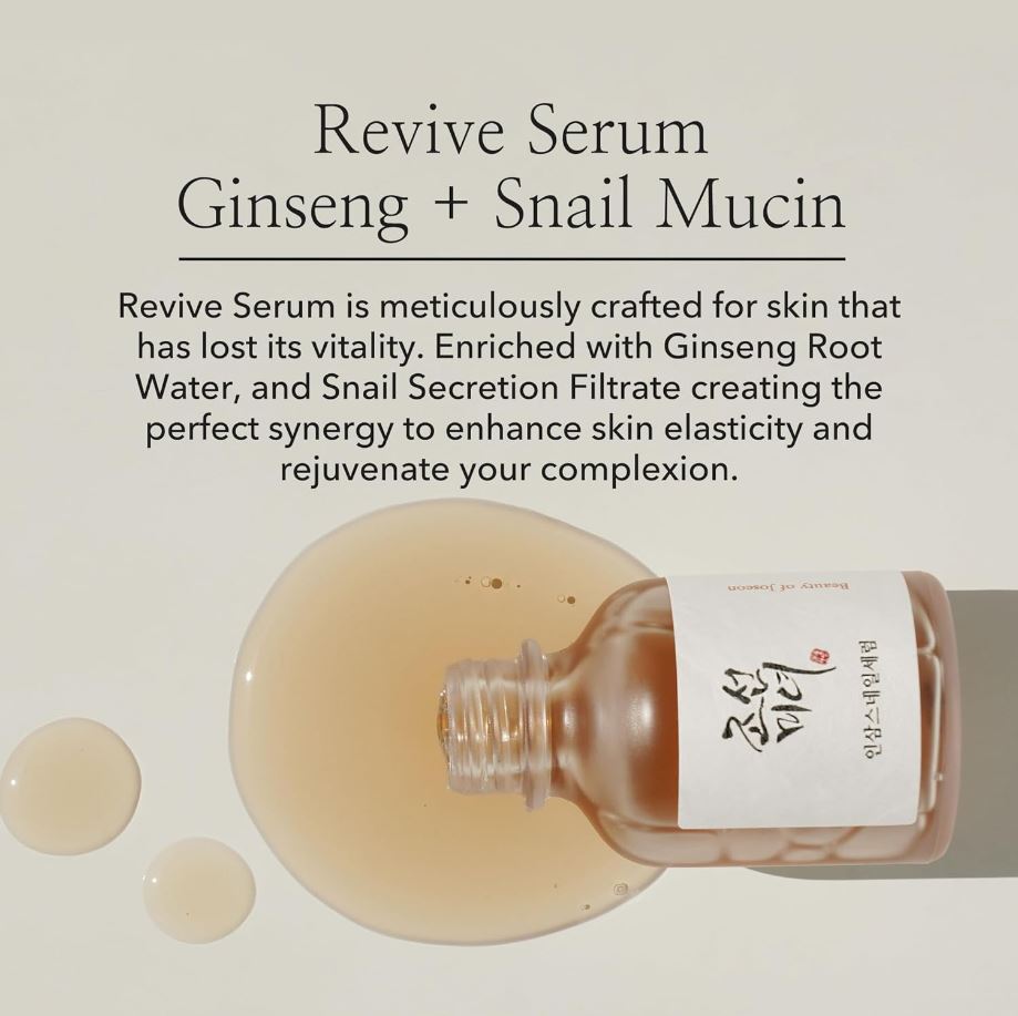 Beauty of Joseon Revive Snail Mucin Ginseng Serum 30ml / 1 fl. oz.