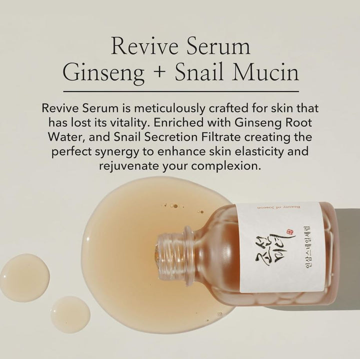 Beauty of Joseon Revive Snail Mucin Ginseng Serum 30ml / 1 fl. oz.