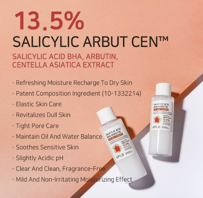 APLB Salicylic Acid BHA Arbutin Facial Toner 5.41fl. oz.
