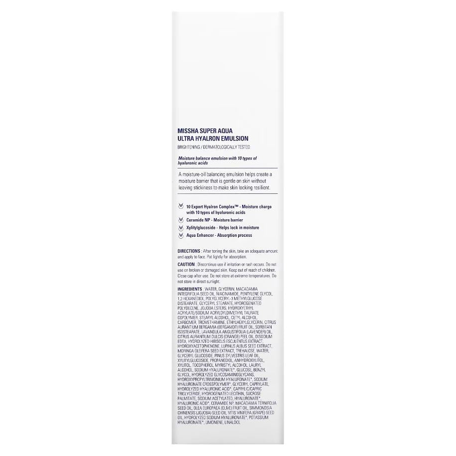Missha Super Aqua Ultra Hyalron Emulsion 130ml