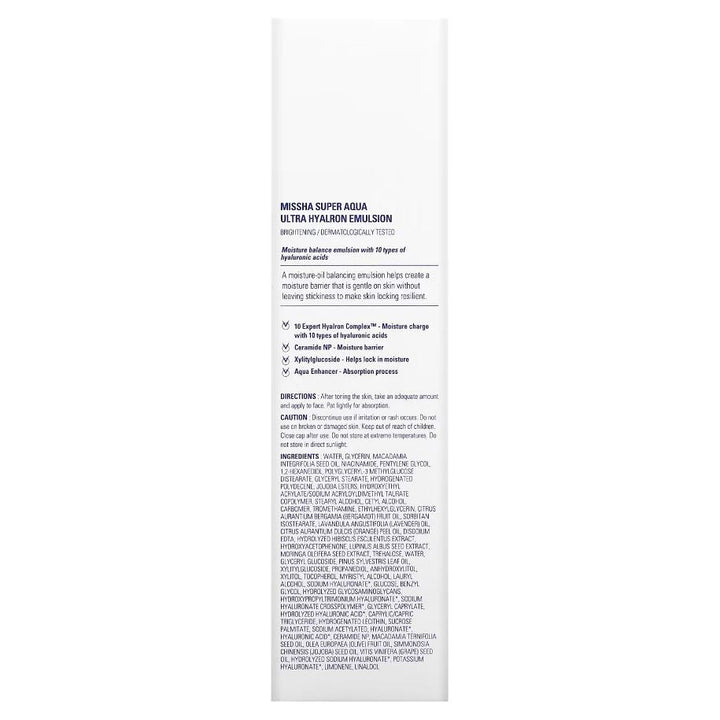 Missha Super Aqua Ultra Hyalron Emulsion 130ml