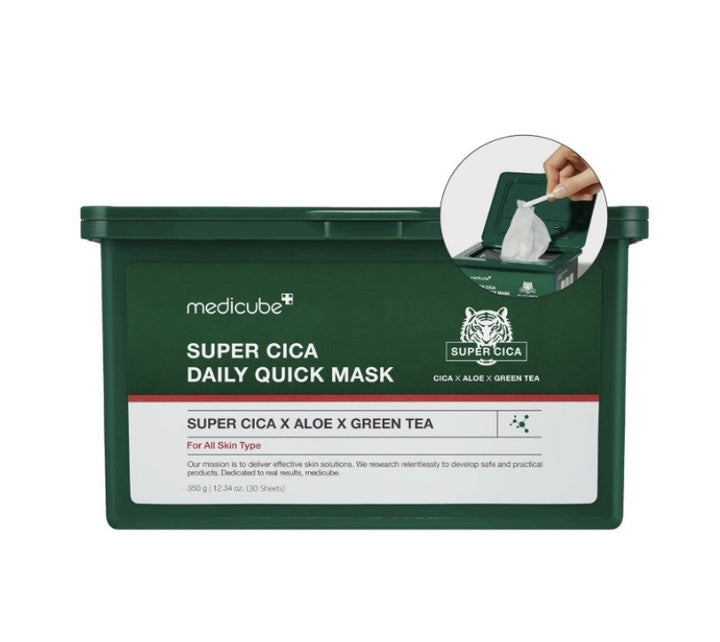 Medicube Super Cica Daily Quick Facial Masks 30 Sheet Masks