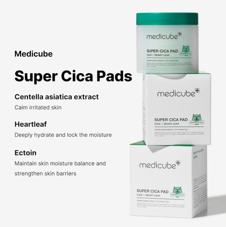 Medicube Super Cica Facial Toner Pads 70 Pads