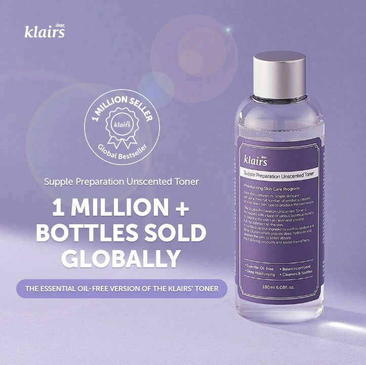 Dear Klairs Supple Preparation Unscented Toner 180ml / 6.08 fl. oz.