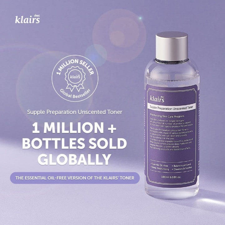 Dear Klairs Supple Preparation Unscented Toner 180ml / 6.08 fl. oz.