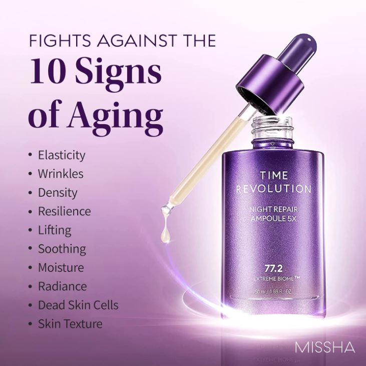 Missha Time Revolution Night Repair Face Serum Ampoule 50ml