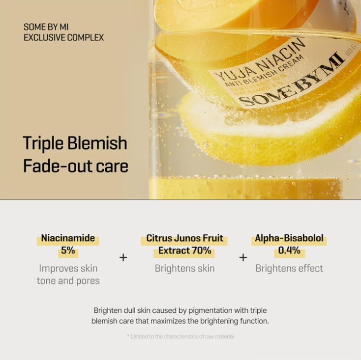 SOME BY MI Yuja Niacin Anti Blemish Cream 60ml / 2.02 oz