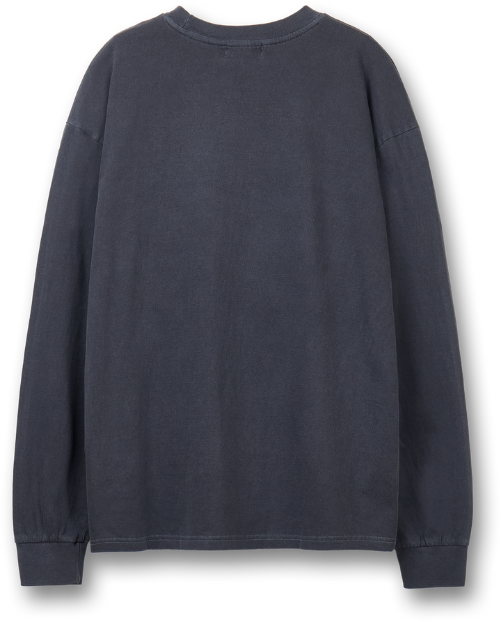 Nature Pigment Long Sleeve - CHARCOAL BLUE