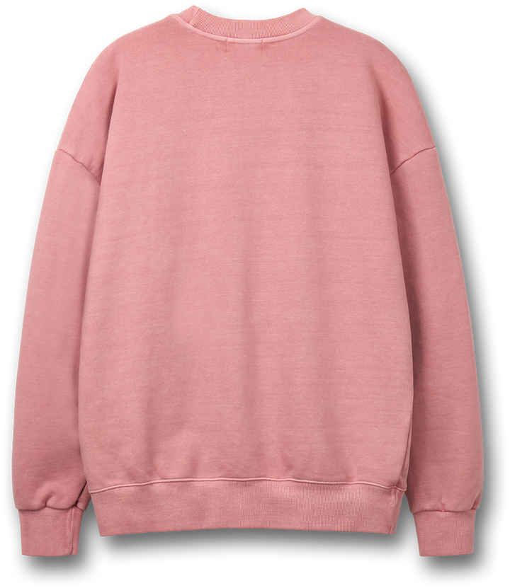 Sweety Cat Pigment Man to Sweatshirt - Indie Pink