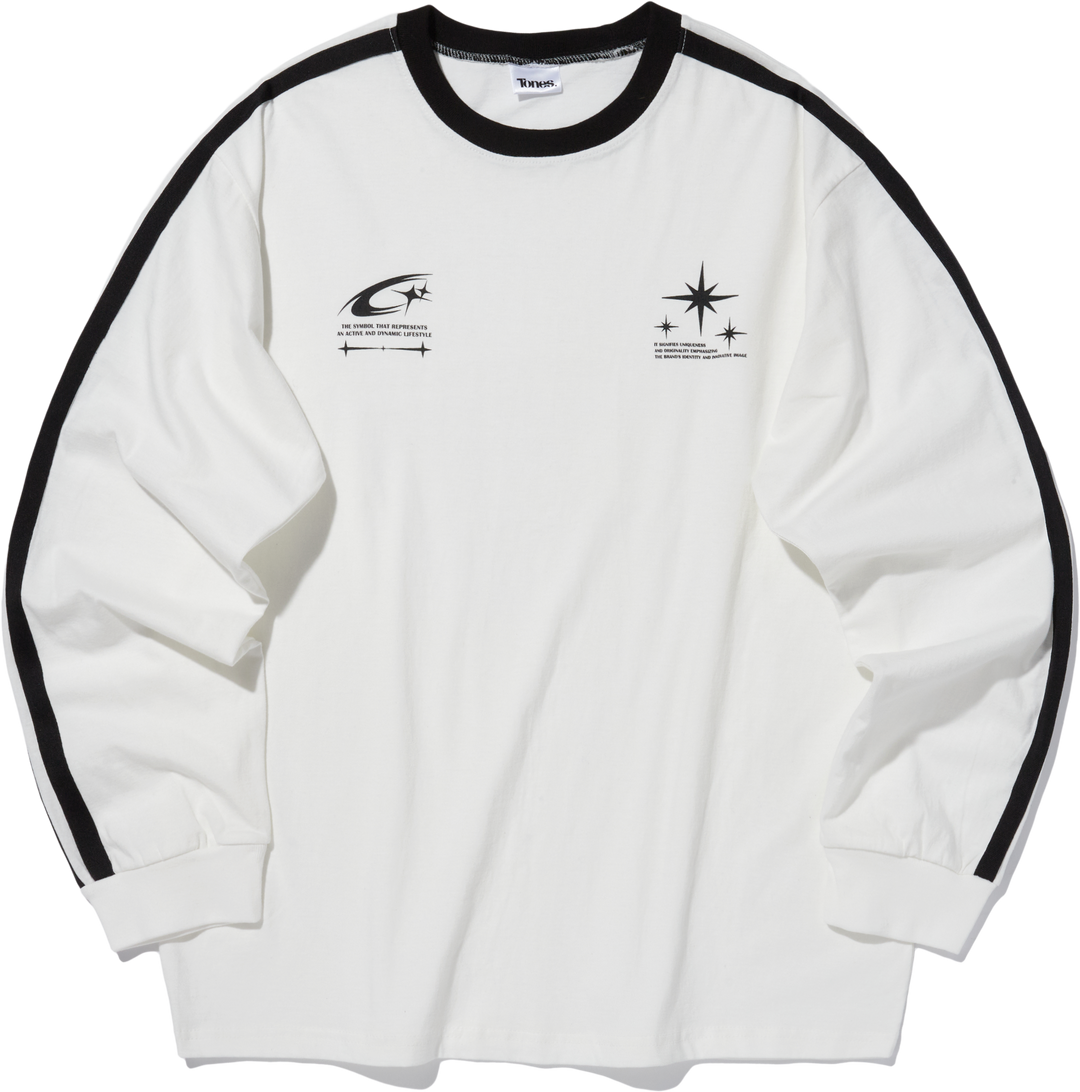 T-Vision Track Long Sleeve - WHITE