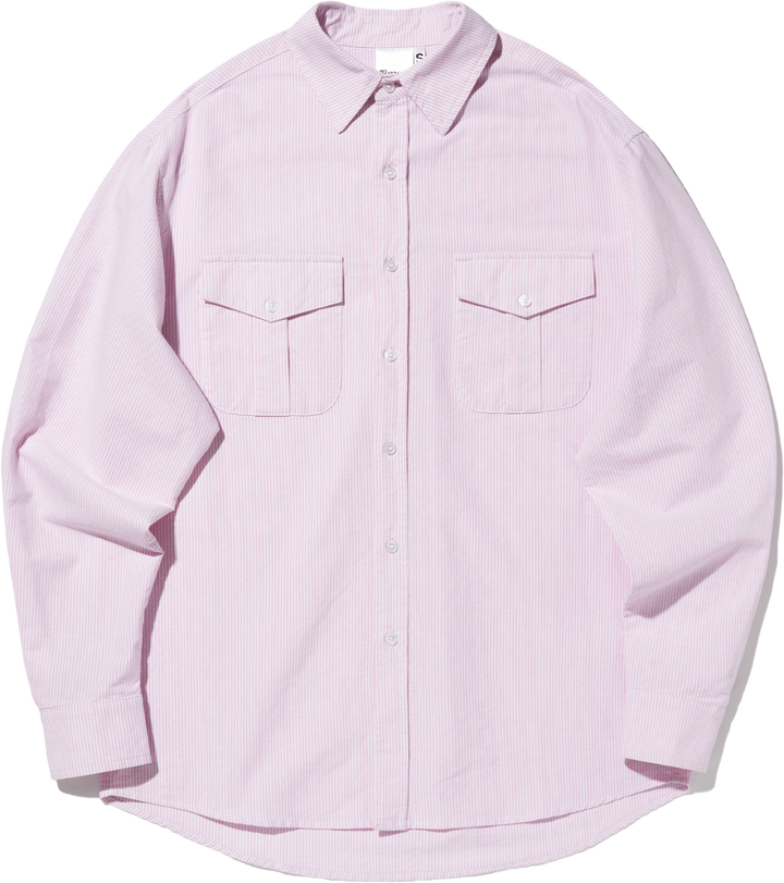 GW Stripe Oxford Shirt - PINK