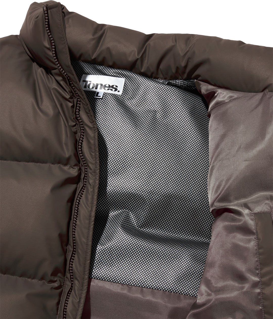 Essential Puffer Short Padded Vest - Brown